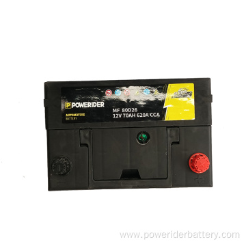 12v 70ah N70 80D26L lead-acid car starting battery